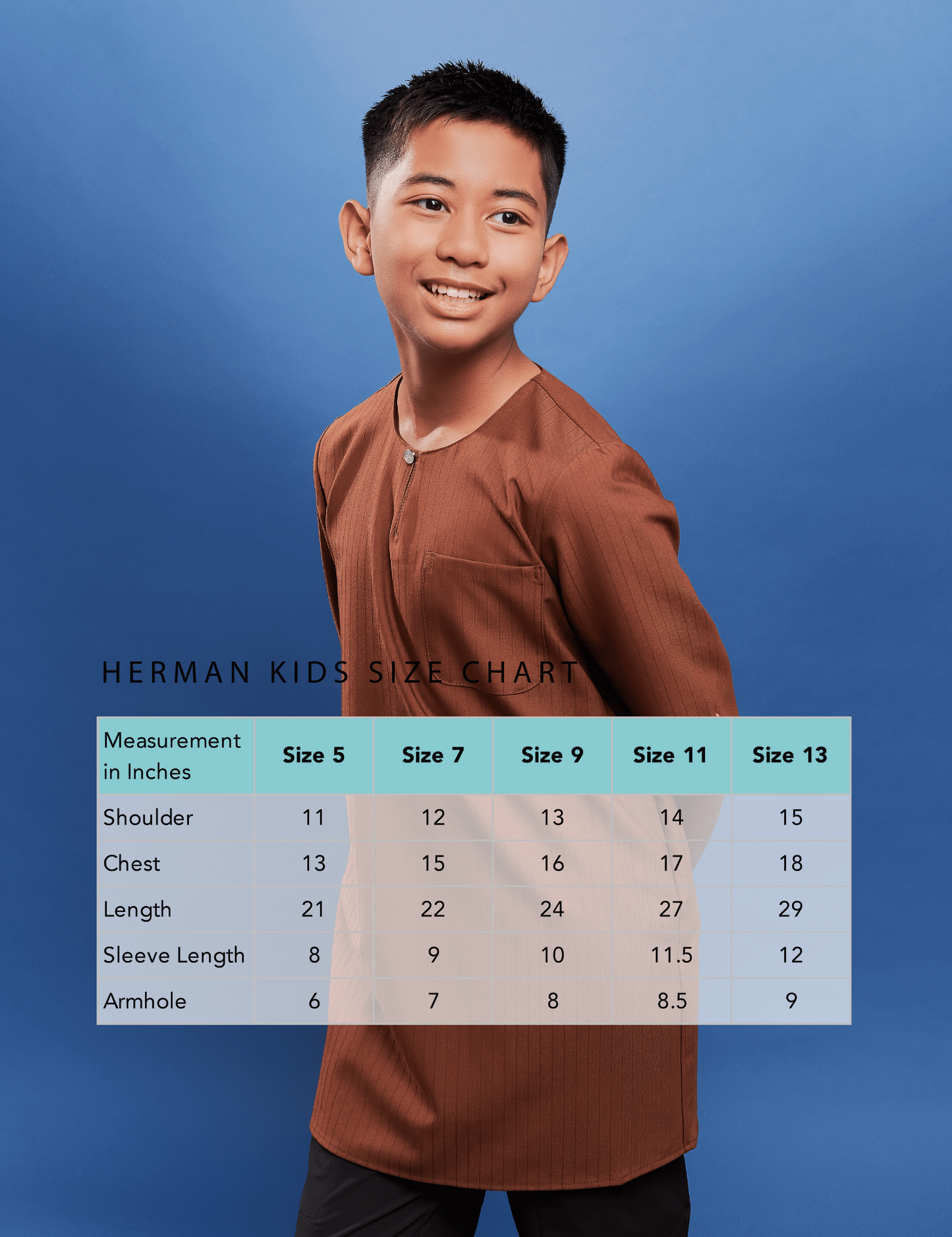 Herman Kurta Kids | Midnight Blue