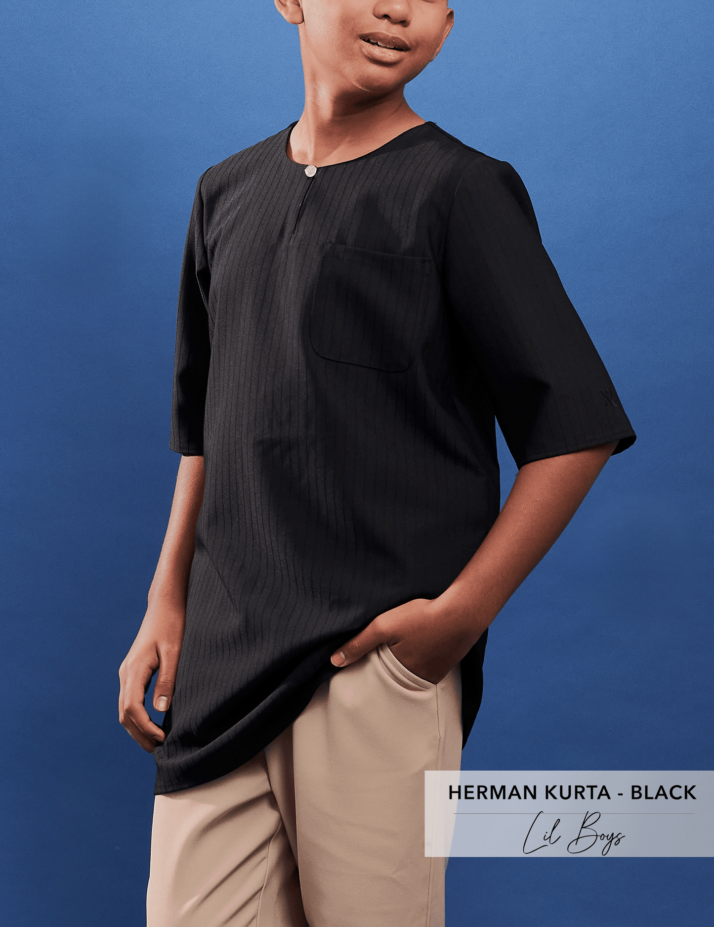 Herman Kurta Kids | Black