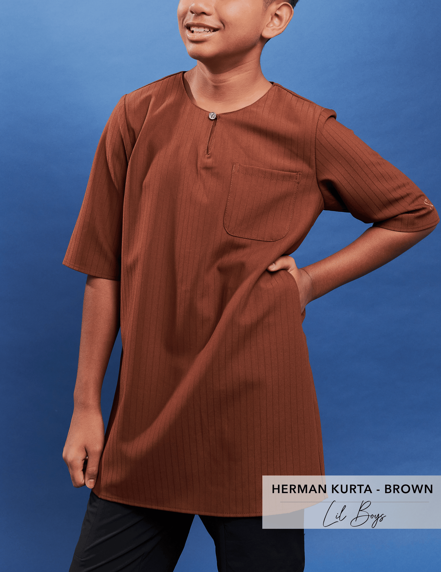 Herman Kurta Kids | Brown