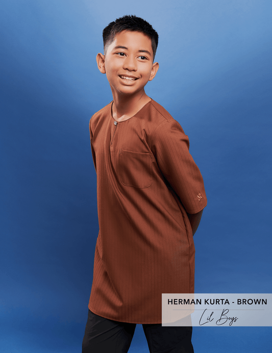 Herman Kurta Kids | Brown