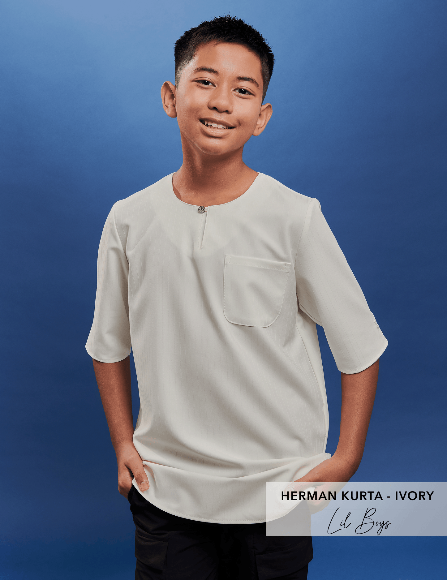 Herman Kurta Kids | Ivory