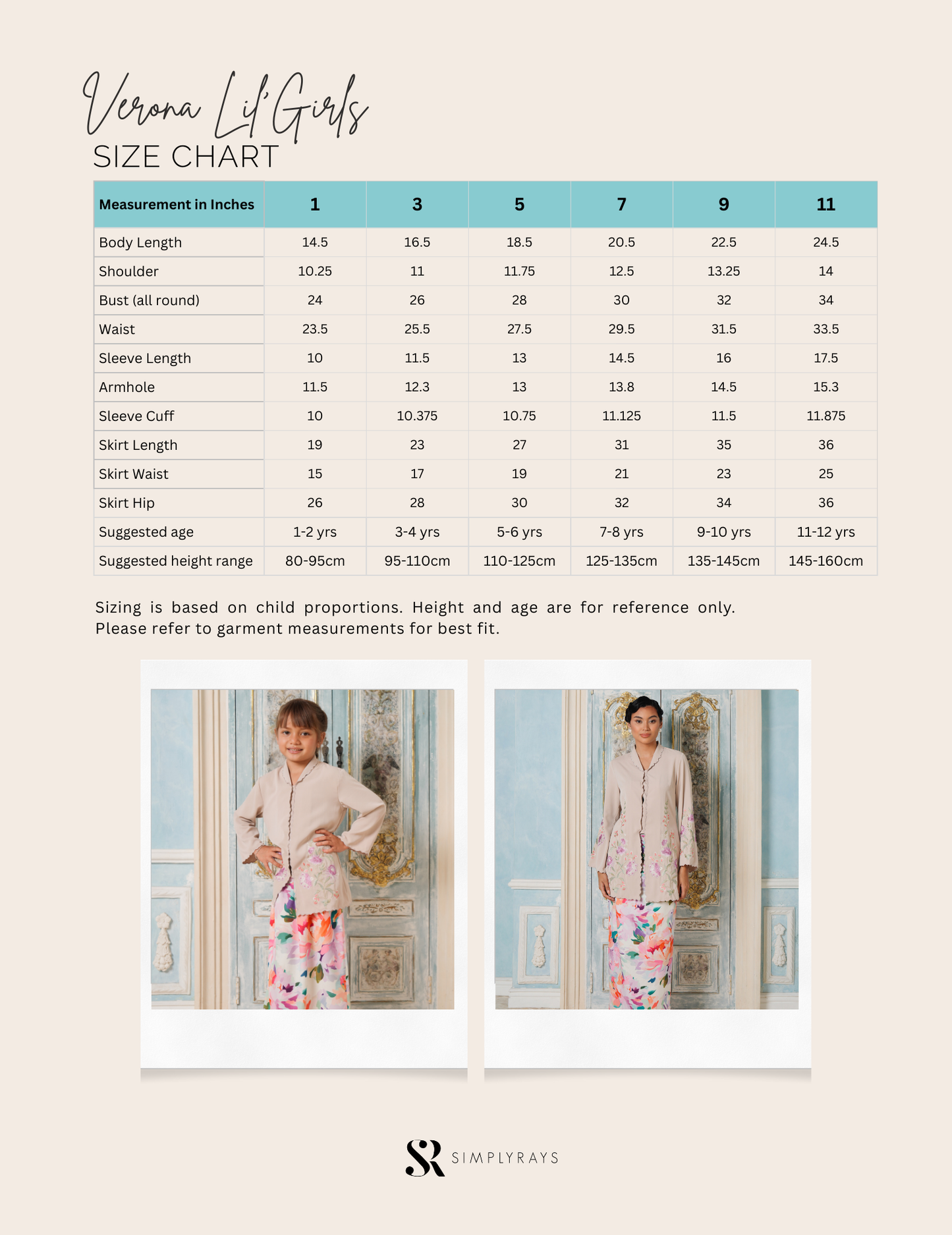 Verona | Lil'Girls | Pre-Order