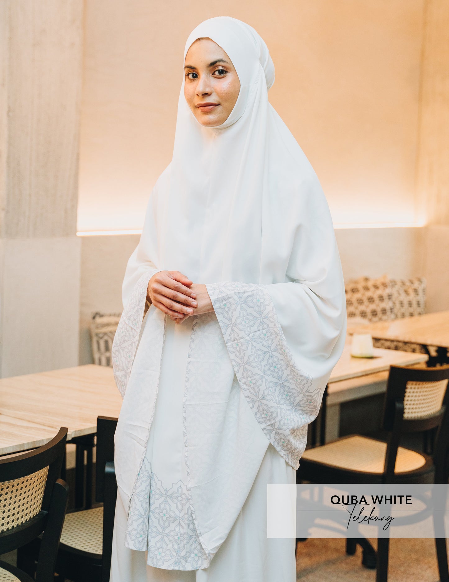 Telekung Kids | Quba White