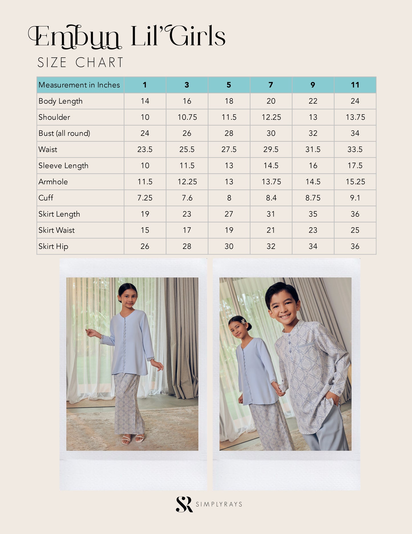 Embun | Lil'Girls Kebaya