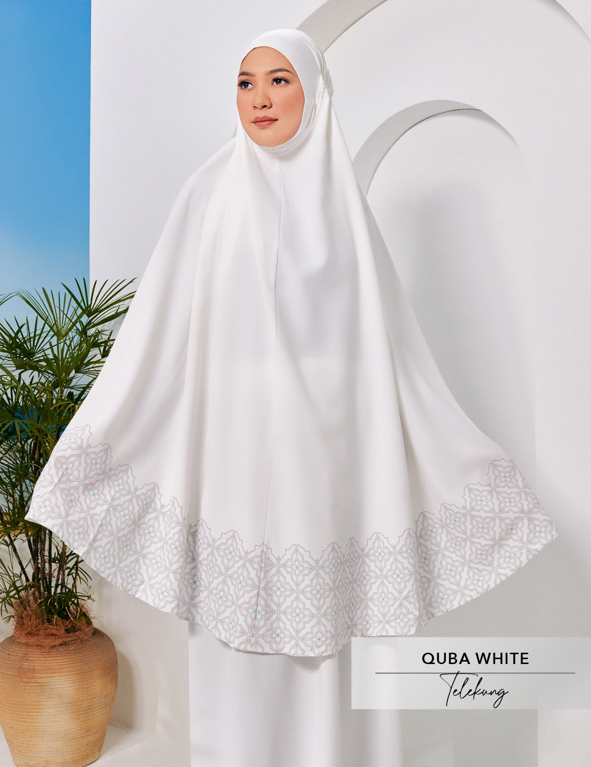 Telekung Kids | Quba White