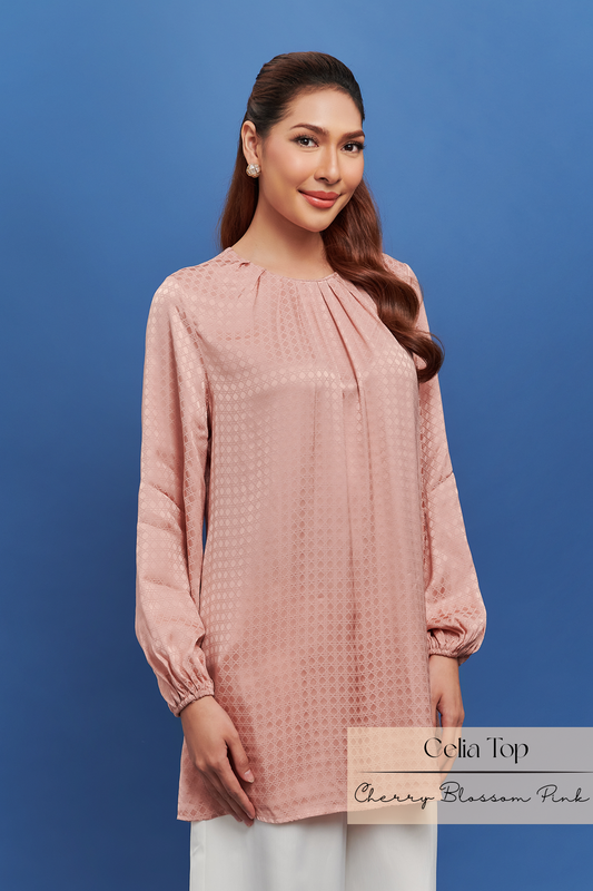 Celia Blouse: Cherry Blossom Pink