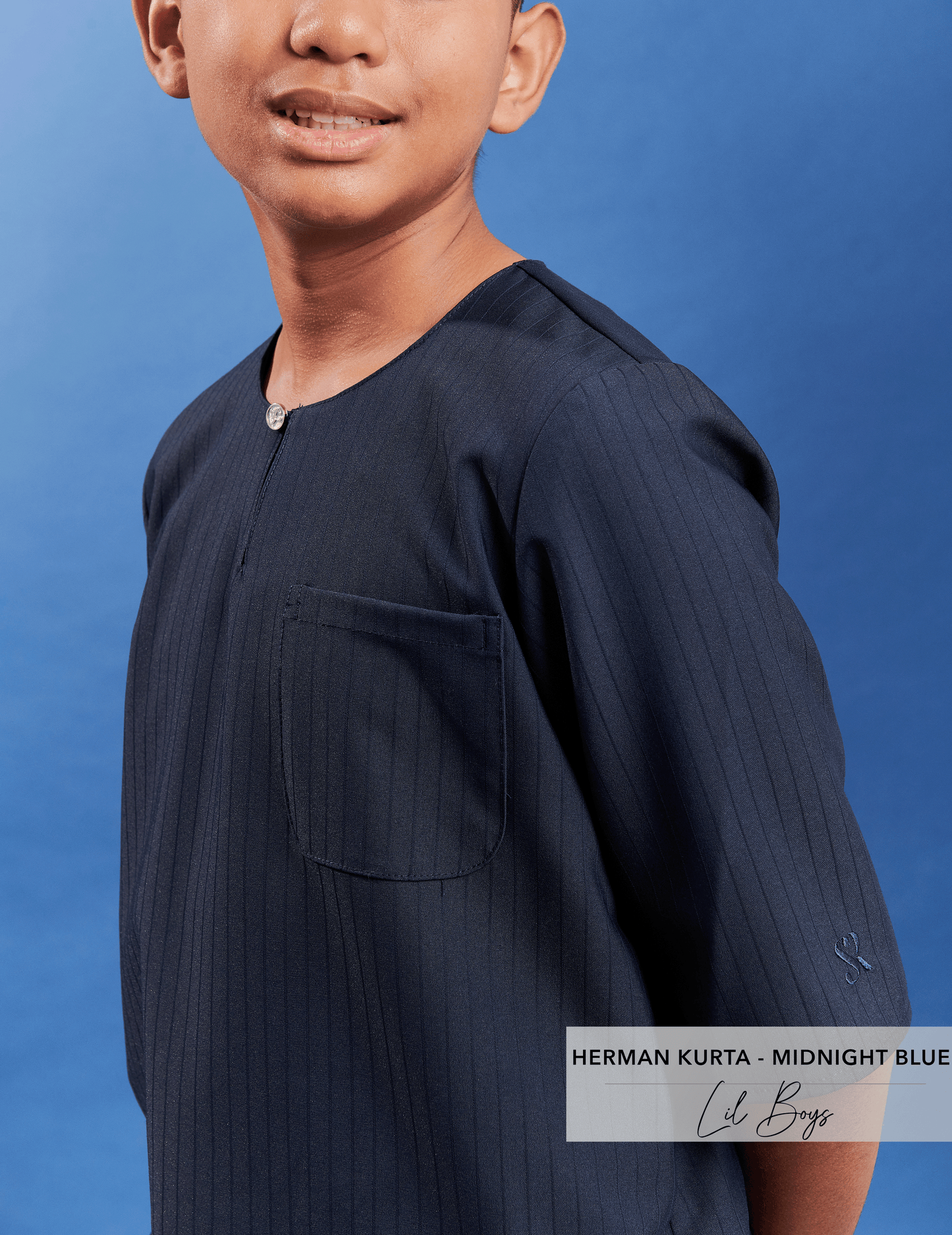 Herman Kurta Kids | Midnight Blue