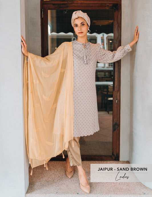 Jaipur | Sand Brown | Ladies Kurta